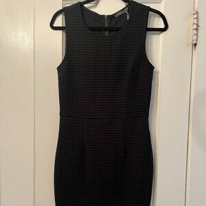 THML Textured Black Sheath Dress